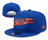 Knicks Team Logo Tear Blue New Era Adjustable Hat YD,baseball caps,new era cap wholesale,wholesale hats